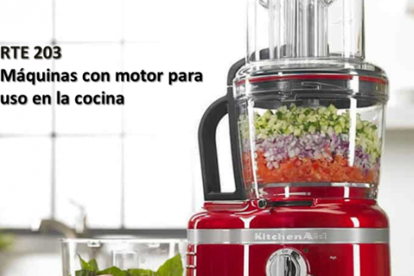 Máquinas con motor para uso en la cocina